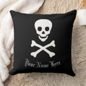 Jolly Roger Pirate Skull en Crossbones Kussen (Deken)