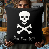 Jolly Roger Pirate Skull en Crossbones Kussen
