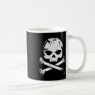 Jolly Roger Pirate Skull en Crossbones Vlag Hallo Koffiemok