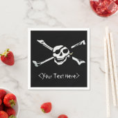 Jolly Roger Pirate Skull Napkins Servet (Insitu)