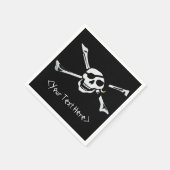 Jolly Roger Pirate Skull Napkins Servet (Hoek)