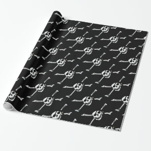 Jolly Roger Pirate Skull Wrapping Paper Cadeaupapier