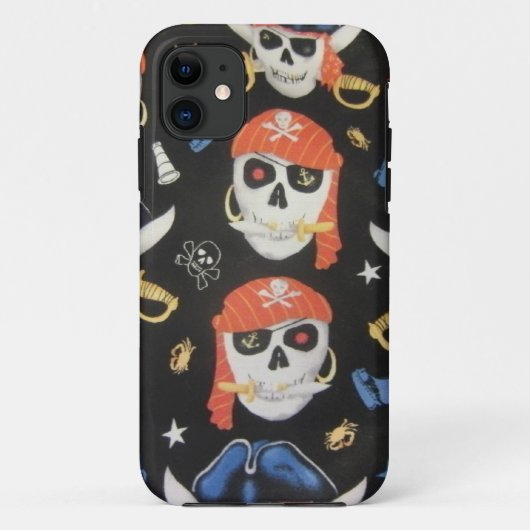 Jolly Roger Pirate Skulls Case-Mate iPhone Case (Achterkant)
