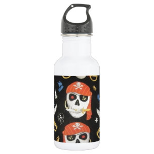 Jolly Roger Pirate Skulls Waterfles