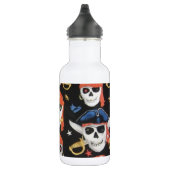 Jolly Roger Pirate Skulls Waterfles (Rechts)
