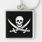 Jolly Roger Pirate Sleutelhanger (Voorkant)