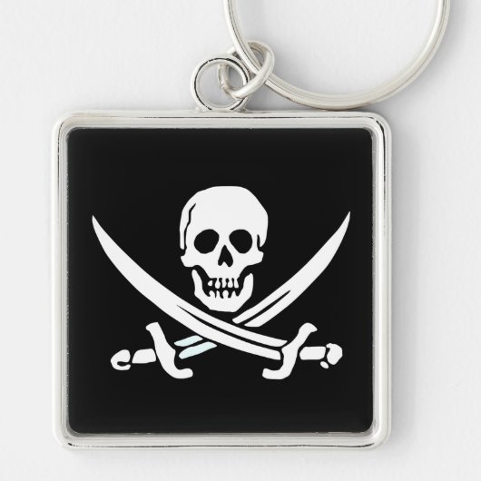 Jolly Roger Pirate Sleutelhanger (Voorkant)