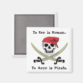 Jolly Roger Pirate Talk Magnet (Voorkant / Achterkant)