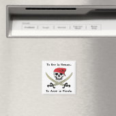 Jolly Roger Pirate Talk Magnet (Insitu (Vaatwasser))