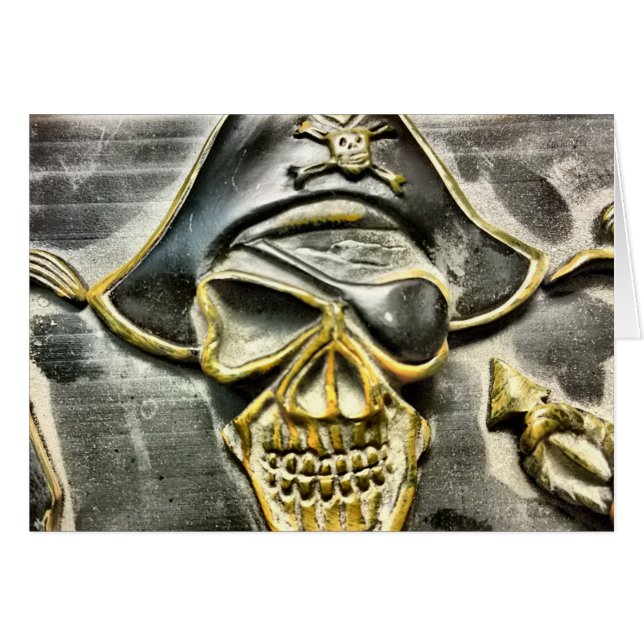 Jolly Roger Pirate Treasure Chest (Voorkant Horizontaal)