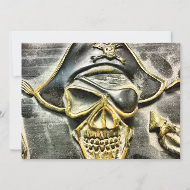 Jolly Roger Pirate Treasure Chest (Voorkant)