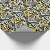 Jolly Roger Pirate Treasure Chest Cadeaupapier (Hoek)