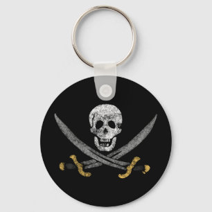 Jolly Roger Pirate Vlag Sleutelhanger
