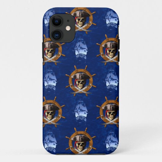 Jolly Roger Pirate Wheel Case-Mate iPhone Case (Achterkant)