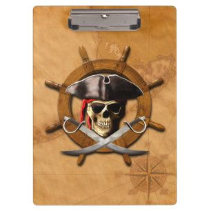 Jolly Roger Pirate Wheel Klembord