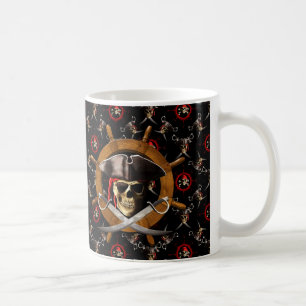 Jolly Roger Pirate Wheel Koffiemok