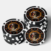 Jolly Roger Pirate Wheel Poker Chips (Opstapeling)