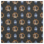 Jolly Roger Pirate Wheel Stof (Swatch)