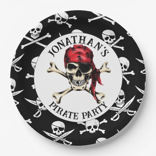 JOLLY ROGER  PIRATEN Papieren Bord (Voorkant)