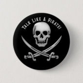 Jolly Roger Piratendag Ronde Button 5,7 Cm (Voorkant)
