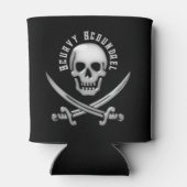 Jolly Roger Piratenfeest Blikjeskoeler (Achterkant)