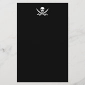 Jolly roger piratenvlag briefpapier (Voorkant)
