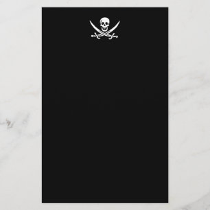 Jolly roger piratenvlag briefpapier