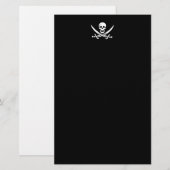 Jolly roger piratenvlag briefpapier (Voorkant / Achterkant)