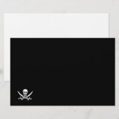 Jolly roger piratenvlag briefpapier (Voorkant / Achterkant)