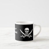 Jolly roger piratenvlag espresso kop (Rechts)