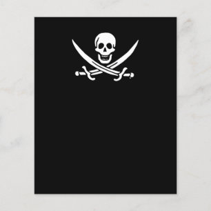 Jolly roger piratenvlag flyer