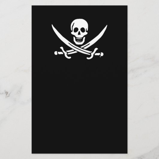 Jolly roger piratenvlag flyer (Voorkant)