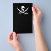 Jolly roger piratenvlag flyer (Hand)
