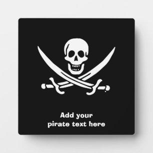 Jolly roger piratenvlag fotoplaat