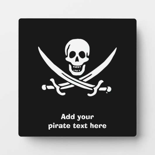 Jolly roger piratenvlag fotoplaat (Voorkant)