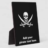 Jolly roger piratenvlag fotoplaat (Zijkant)