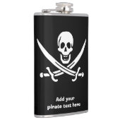 Jolly roger piratenvlag heupfles (Rechts)