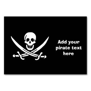 Jolly roger piratenvlag kaart