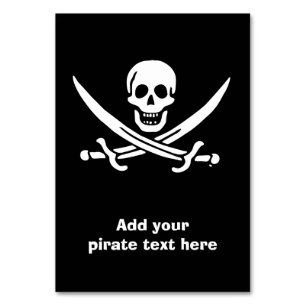 Jolly roger piratenvlag kaart
