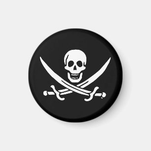 Jolly roger piratenvlag magneet