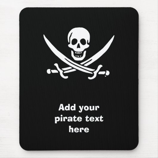 Jolly roger piratenvlag muismat (Voorkant)