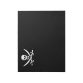 Jolly roger piratenvlag notitieblok (Linkerzijde)
