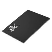 Jolly roger piratenvlag notitieblok (Schuin)