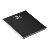 Jolly roger piratenvlag notitieblok (Schuin)