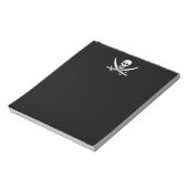 Jolly roger piratenvlag notitieblok (Linkerzijde)