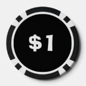 Jolly roger piratenvlag pokerchips (Achterkant)