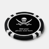 Jolly roger piratenvlag pokerchips (Enkel)