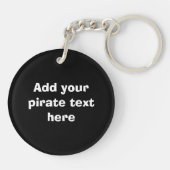 Jolly roger piratenvlag sleutelhanger (Achterkant)