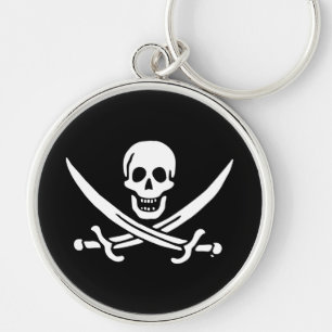 Jolly roger piratenvlag sleutelhanger