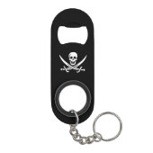 Jolly roger piratenvlag sleutelhanger flessenopener (Achterkant)